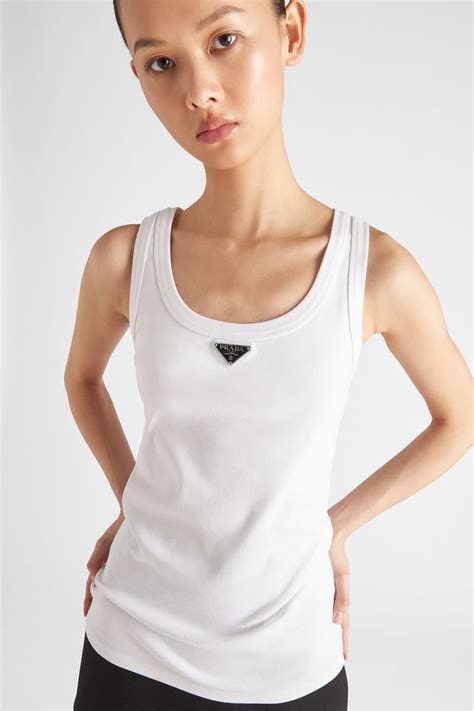 womens white prada top|prada tops for women.